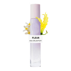 Glossier You Fleur front packaging showing compact 8 ml bottle benefit: travel-friendly