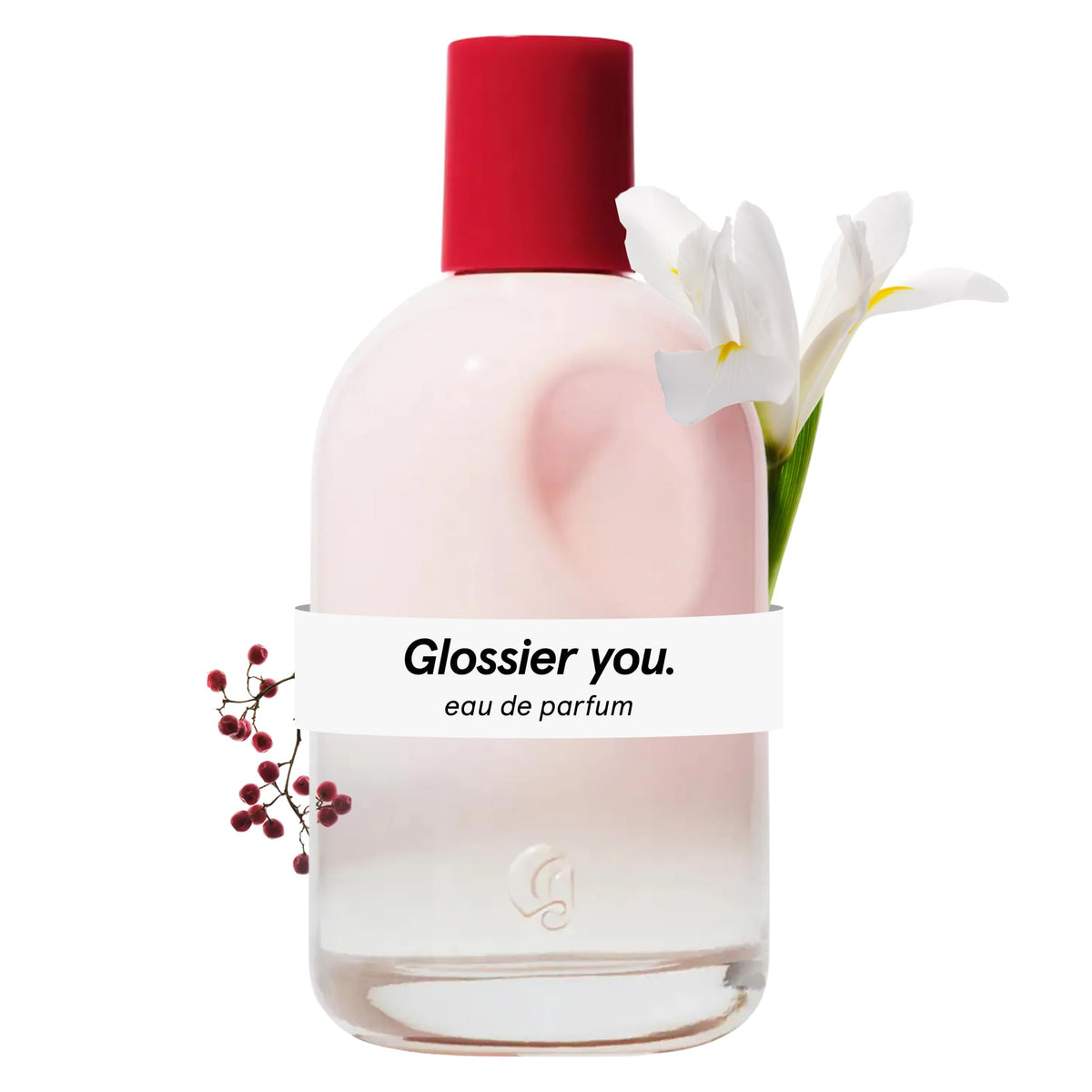 Glossier You front bottle showing minimalist label and XL size benefit