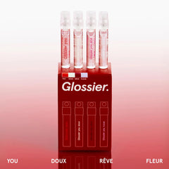 Glossier closeup of four You vials highlights variety for scent discovery