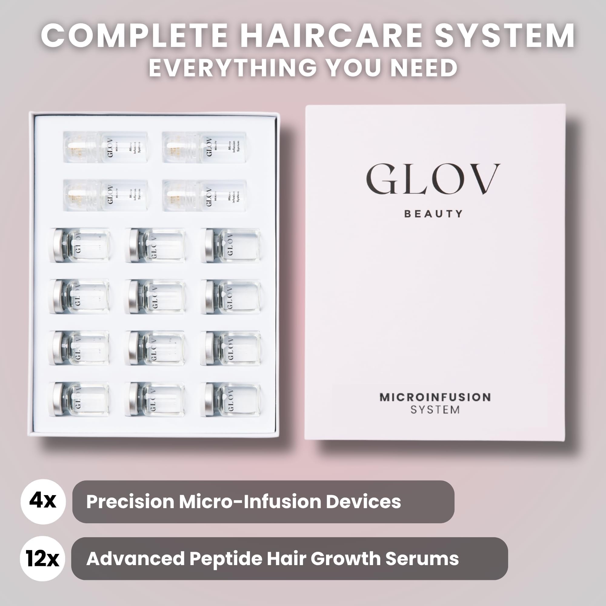 Glov Beauty gold derma stamp close-up showing precise, gentle contact
