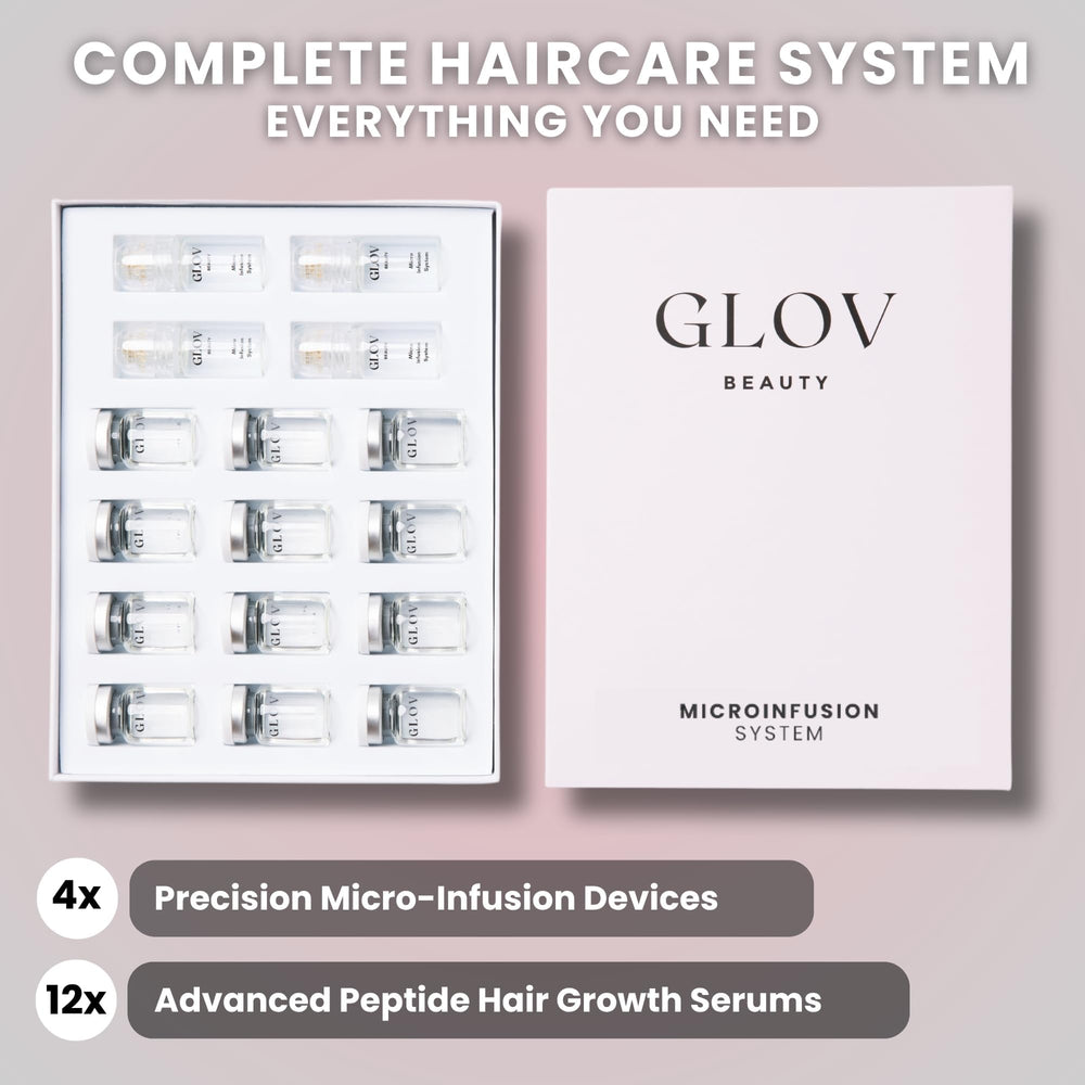 Glov Beauty gold derma stamp close-up showing precise, gentle contact
