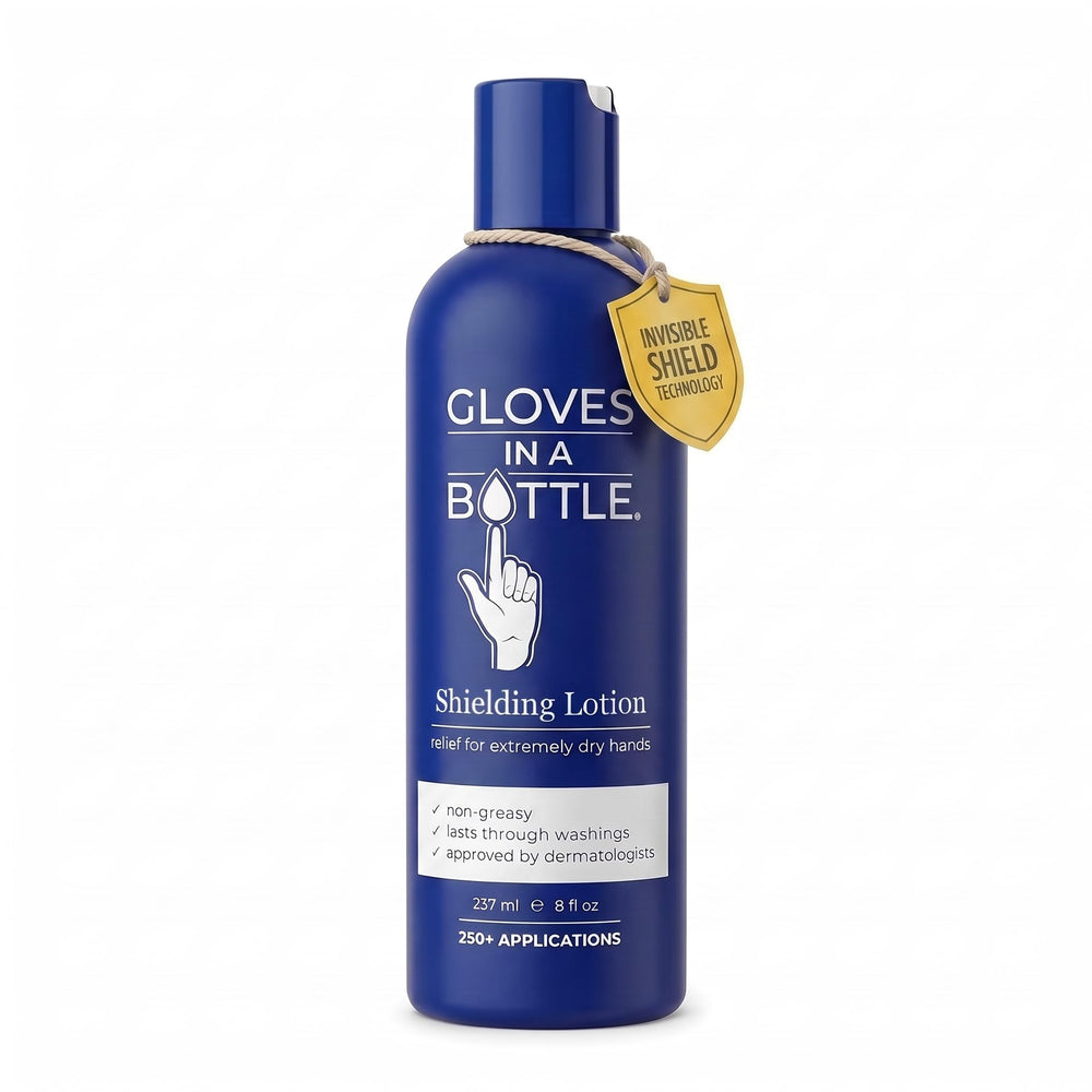 Gloves In A Bottle front packaging showing product benefits and size