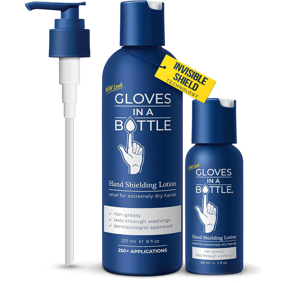 Gloves In A Bottle front packaging showing product and benefit