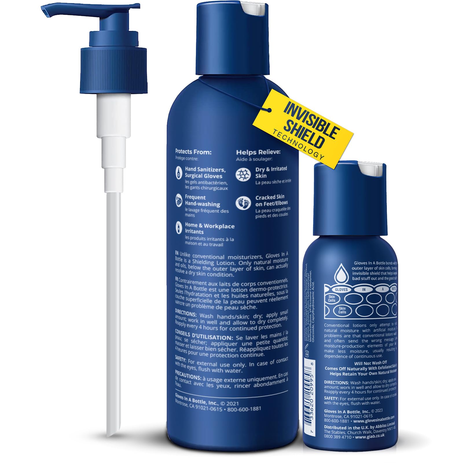 Gloves In A Bottle 8 oz pump top for easy dispensing and quick use