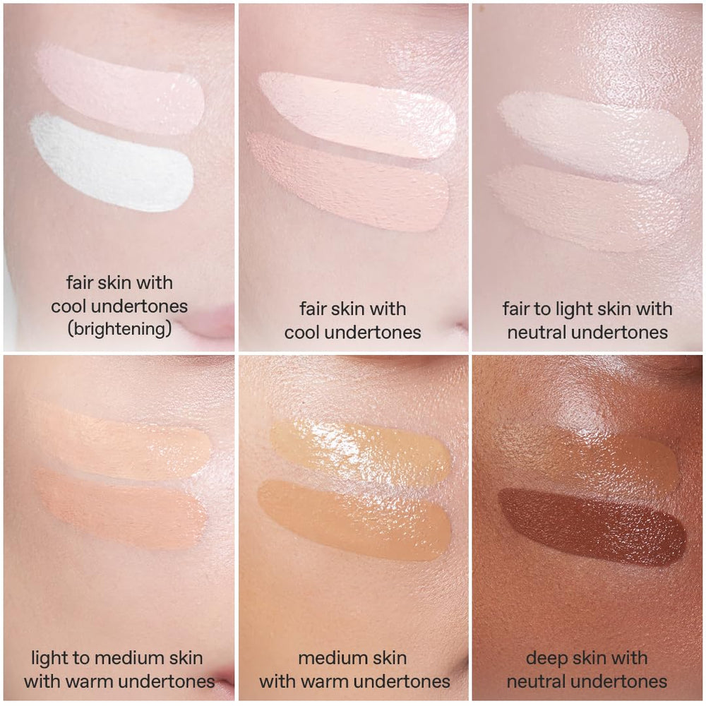 glow application fingertip warming pot demonstrating how to soften concealer for easy spread