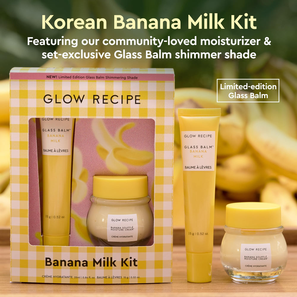 Glow Recipe banana soufflé cream jar front view showing compact packaging