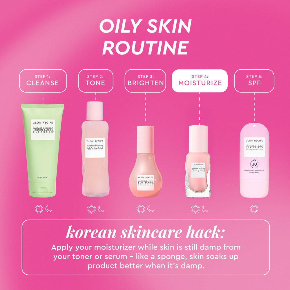 Glow Recipe gel applied on hand demonstrating quick absorption