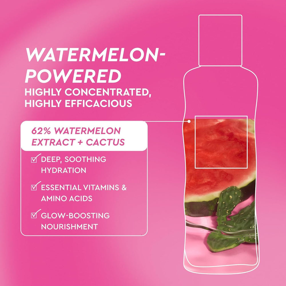 Glow Recipe toner held in hand to show 150ml size and travel‑friendly benefit