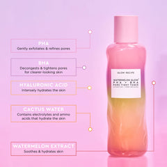 Glow Recipe toner liquid texture pouring to show lightweight hydration