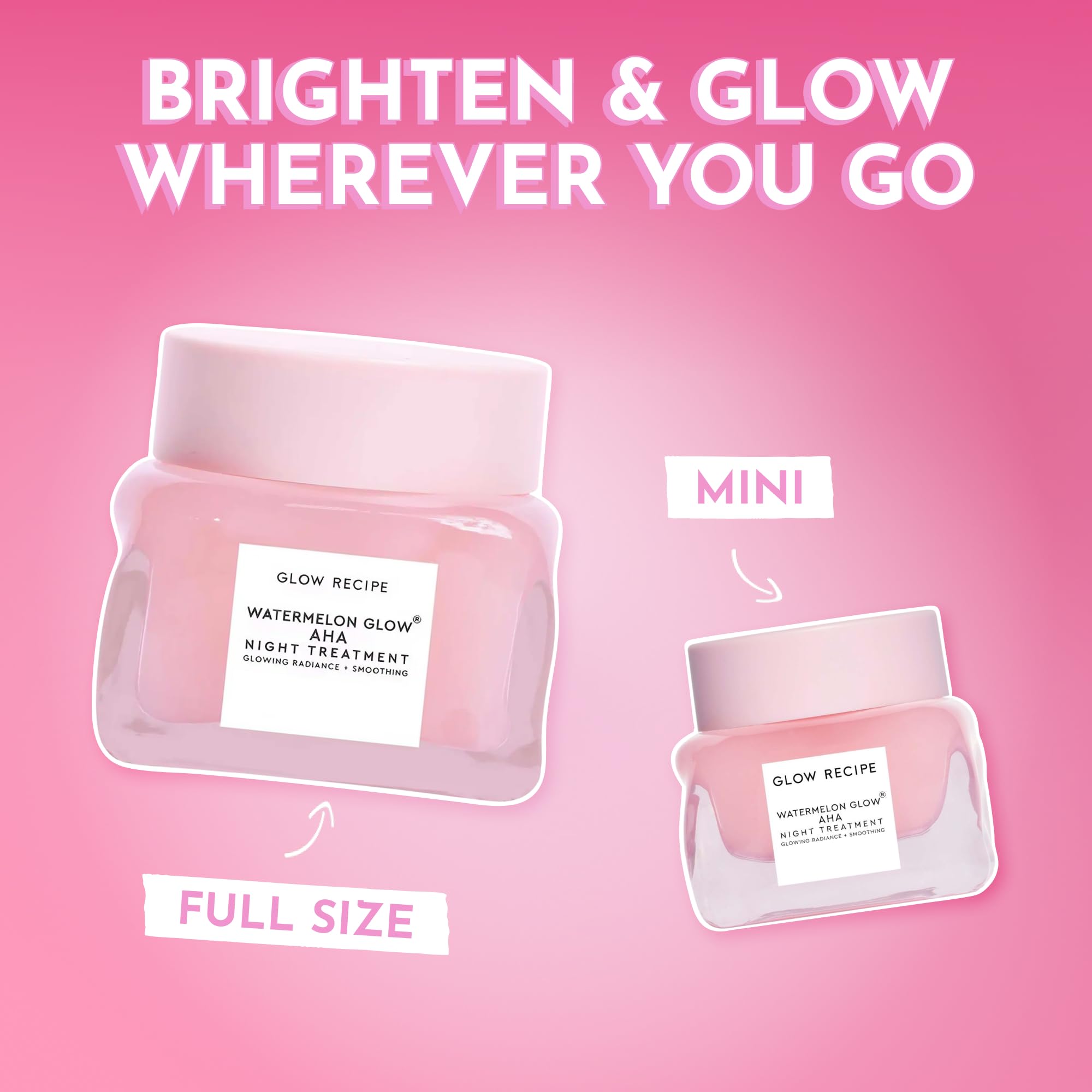 Glow Recipe bottle beside fresh watermelon highlighting natural enzyme benefit