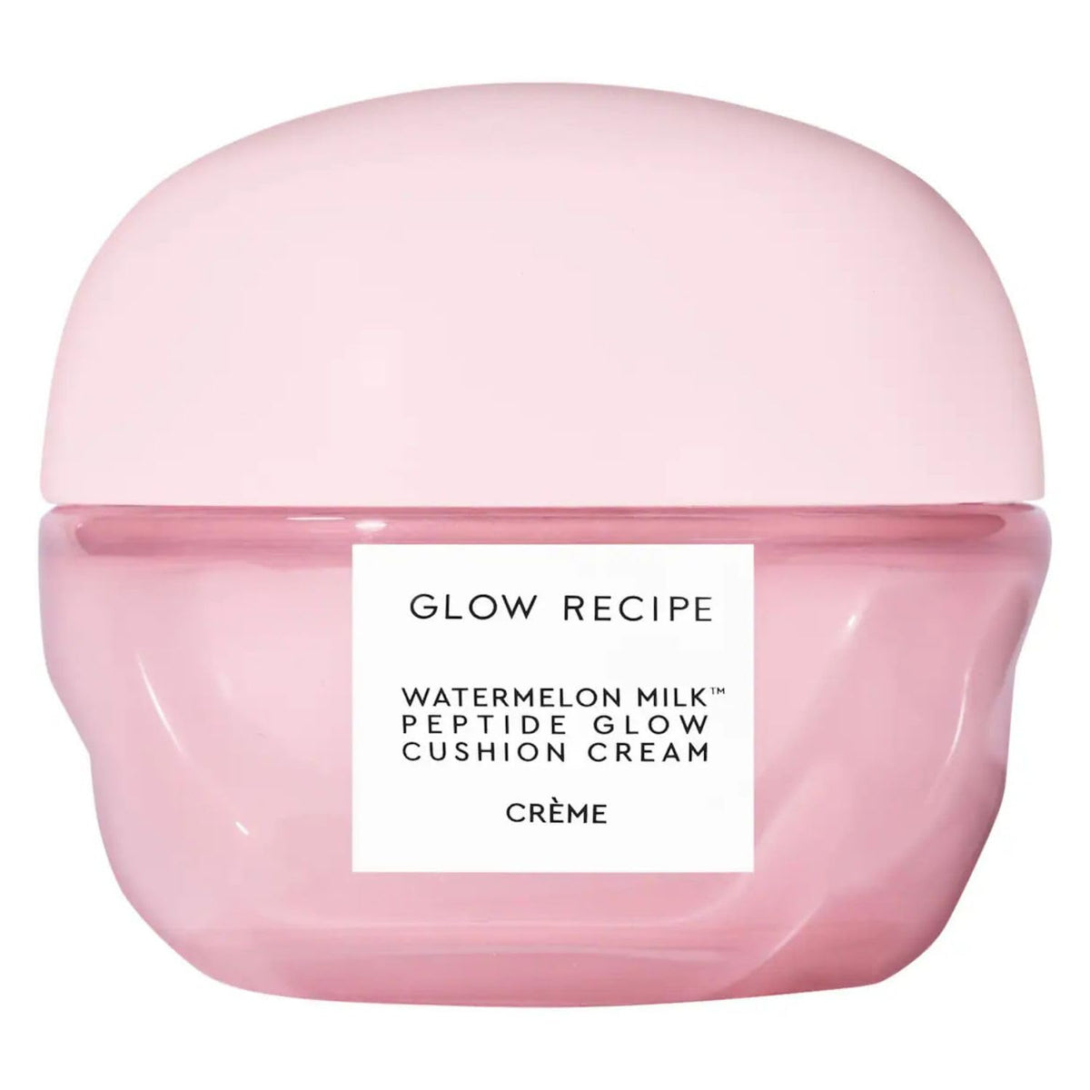 Glow Recipe jar front view showing weightless cream and clean design benefit