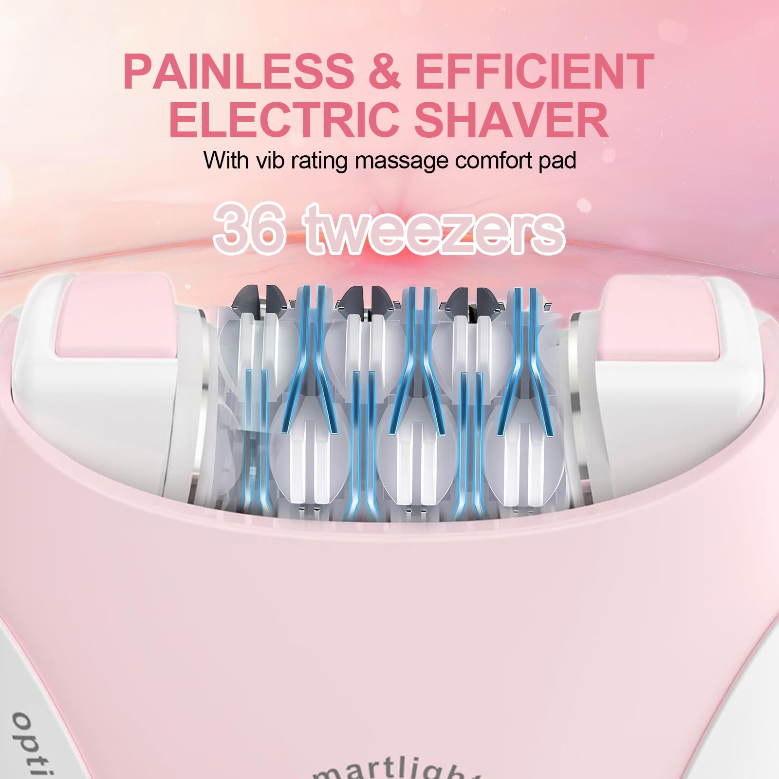 Glowshave in use on face demonstrating gentle precision and smooth results