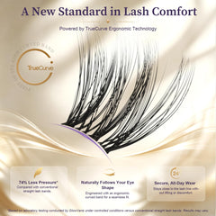 GlowVane curved clear band closeup demonstrating comfortable contour fit