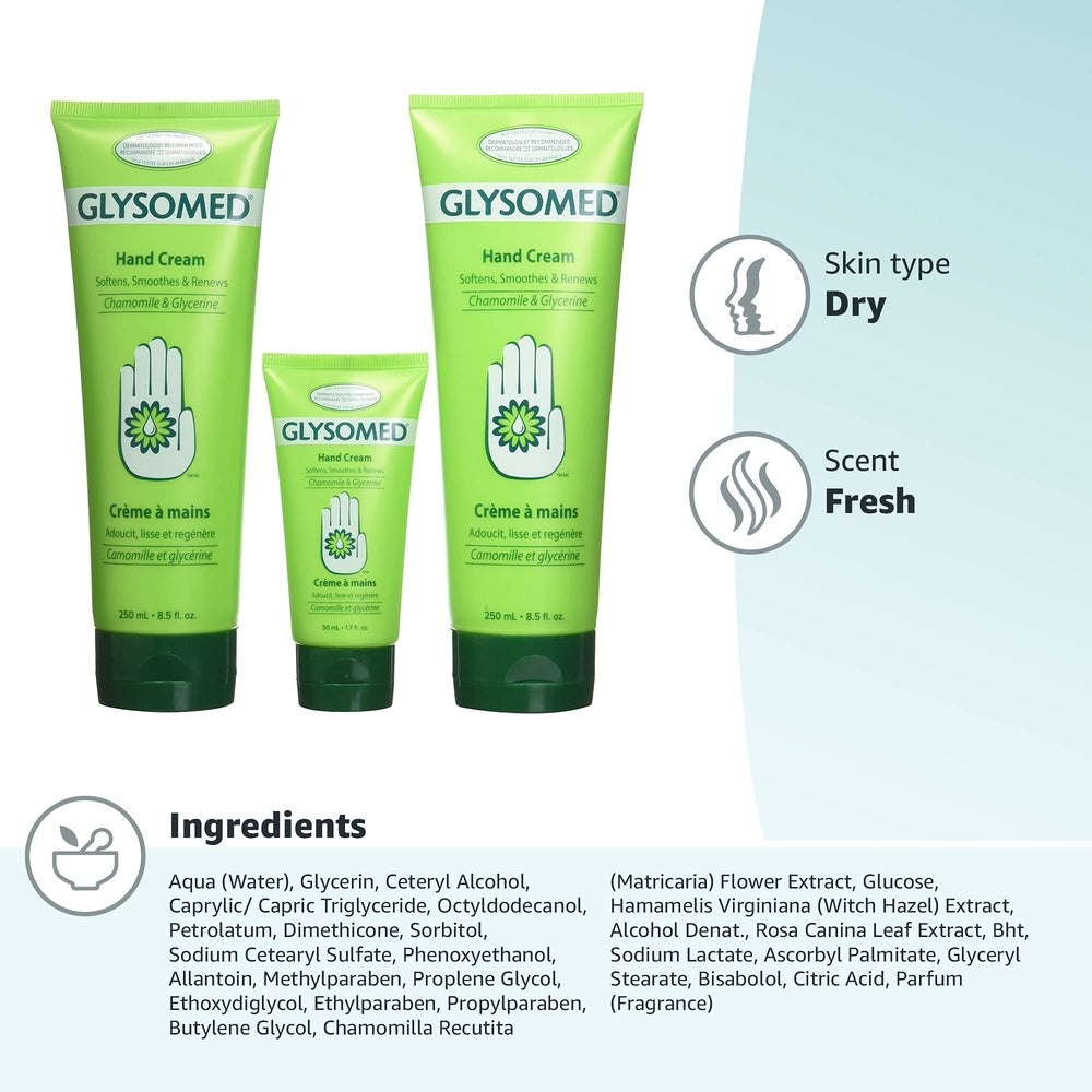 Glysomed being applied to hands showing fast hydration benefit