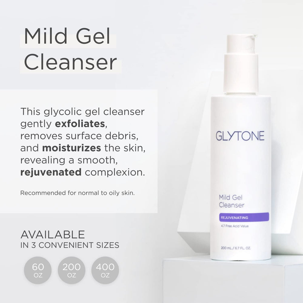 GLYTONE gel texture on hand demonstrating smooth, spreadable formula