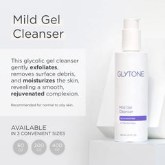 GLYTONE gel texture on hand demonstrating smooth, spreadable formula