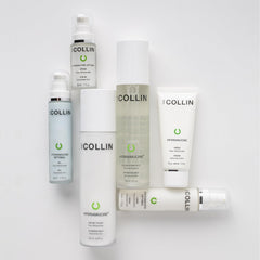 G.M. COLLIN cleansing milk removed with cotton pad for clear skin