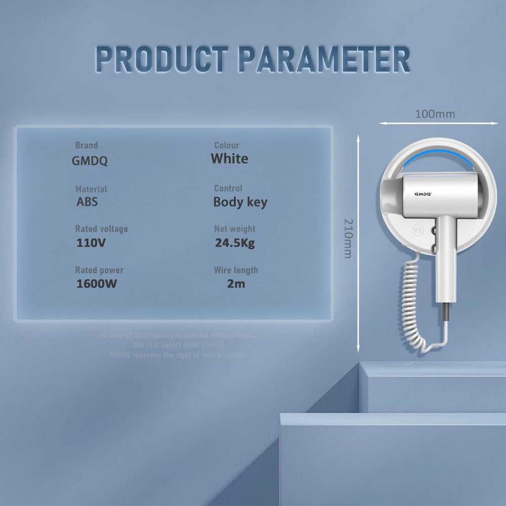 GMDQ product label with power specs showing reliable 110V 1600W performance