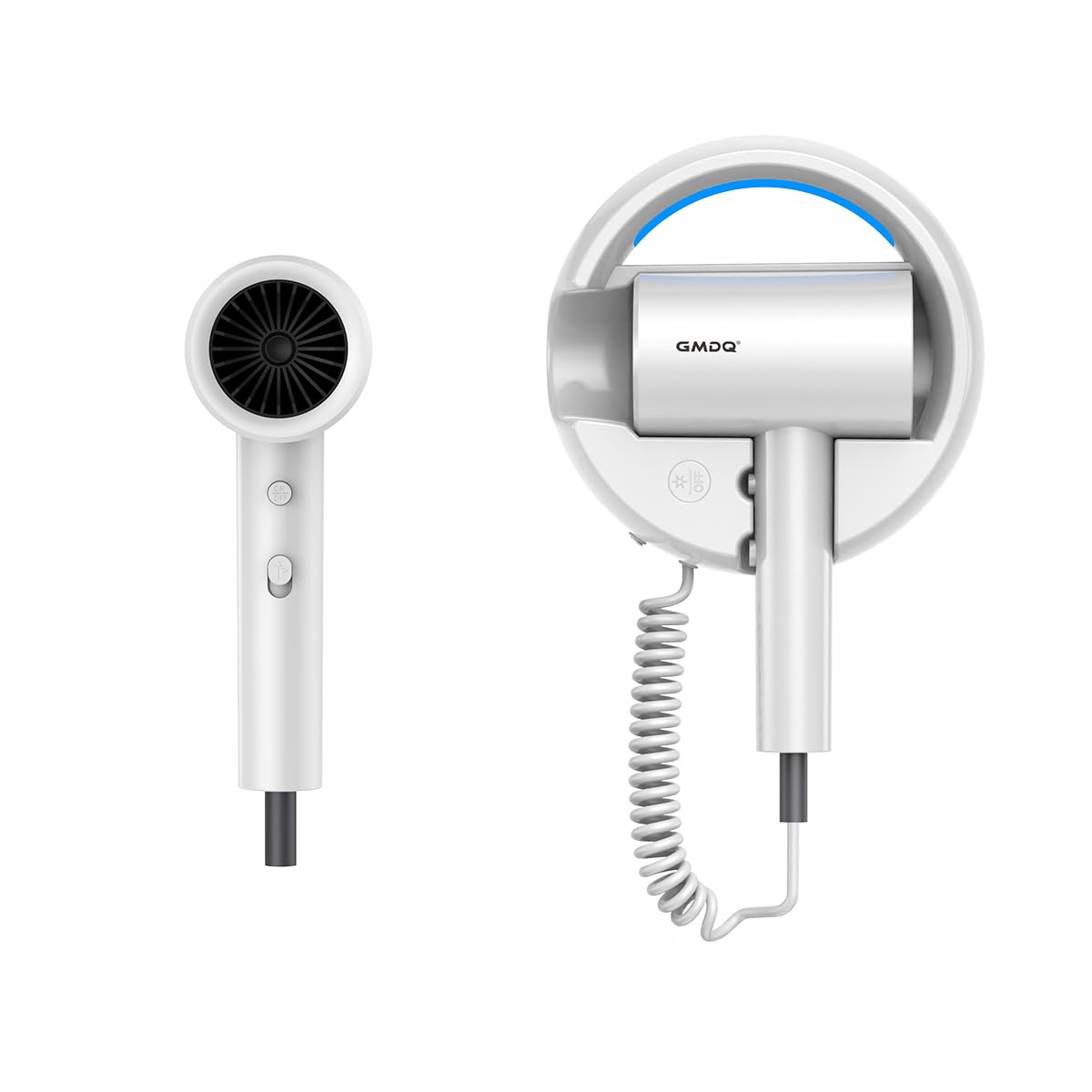 GMDQ dryer next to common objects showing compact size for small spaces