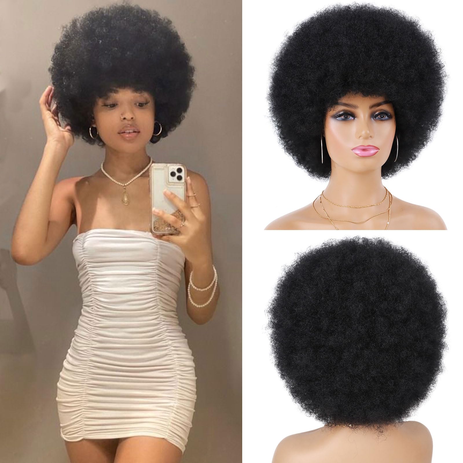 G&T Wig worn at a party demonstrating bouncy movement benefit