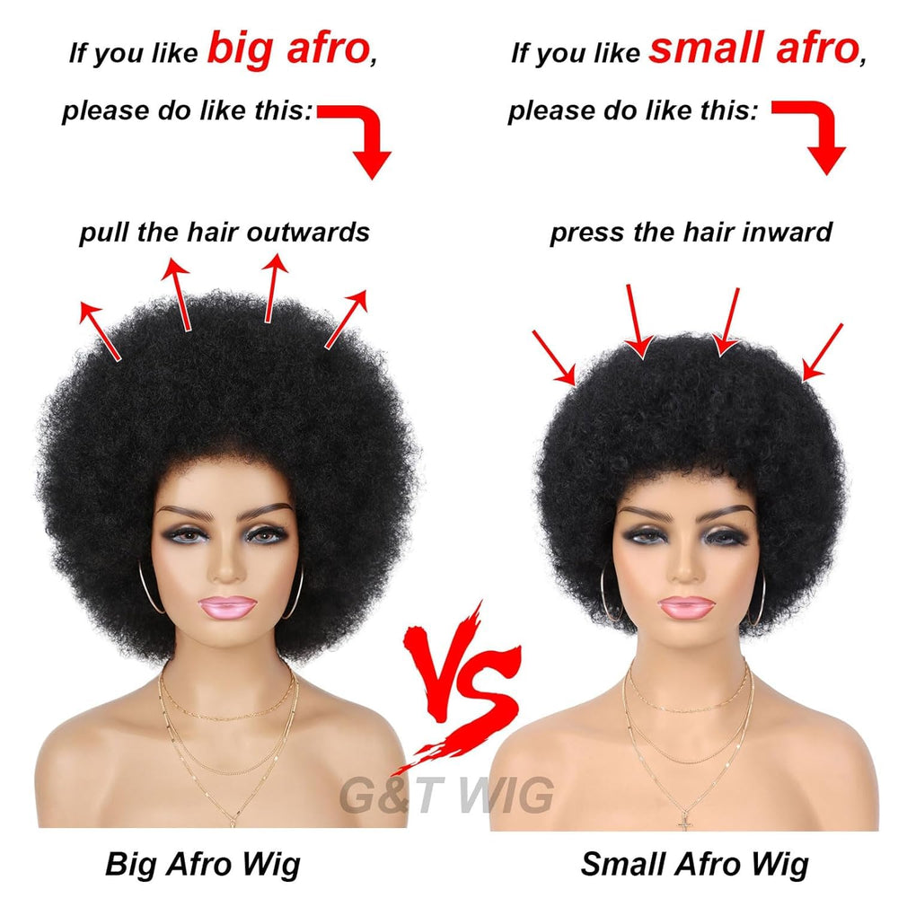 G&T Wig side profile highlighting curl shape and volume benefit