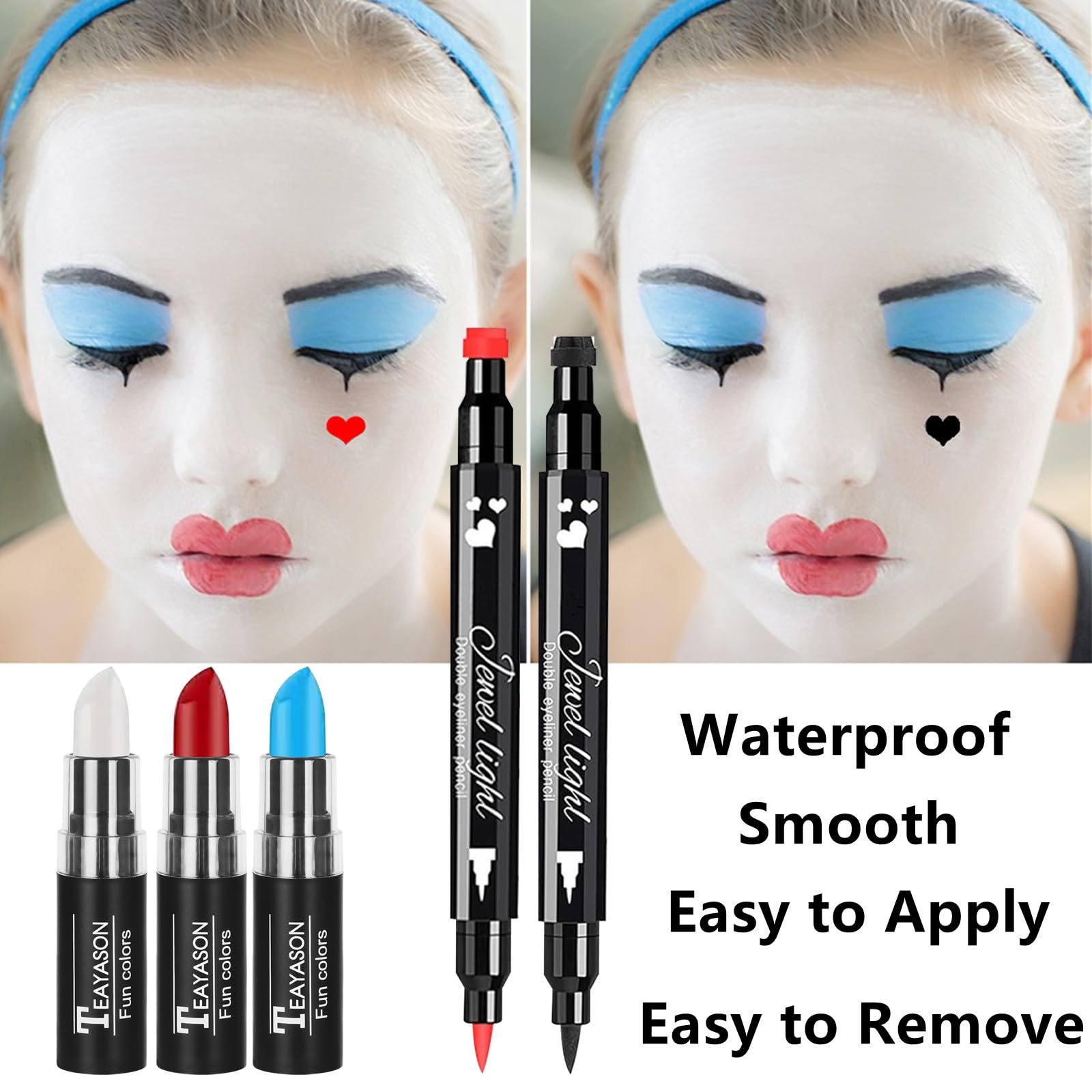 Go Ho dual-ended eyeliner detail showing precision and waterproof finish