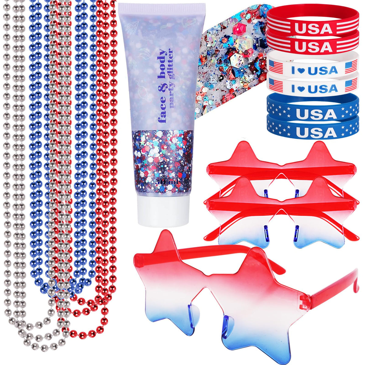Go Ho front packaging showing complete 19-piece patriotic set and easy gifting