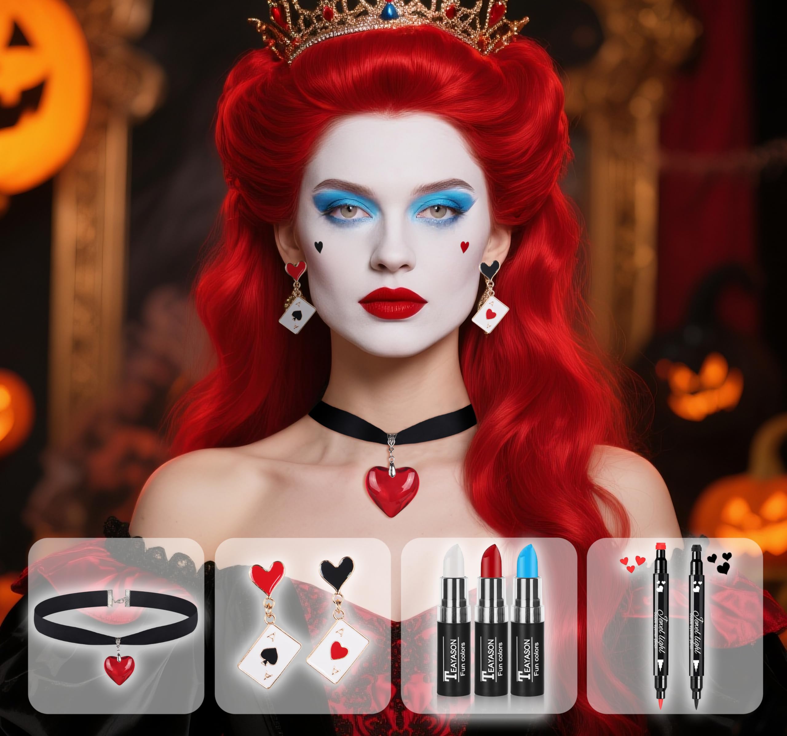 Go Ho kit in use on model creating queen cosplay for dramatic effect