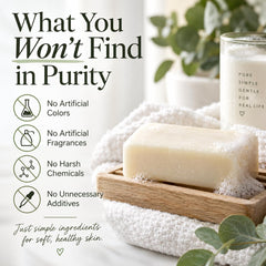 Goat Milk Stuff close-up of soap texture highlighting creamy lather and gentle cleanse