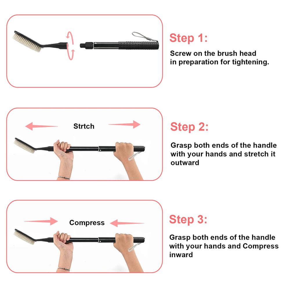 Gobiteli dense brush bristles close-up for deep cleaning and soap lathering