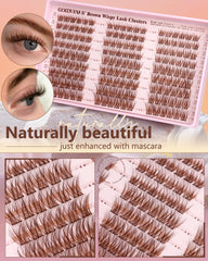 Goddvenus step-by-step cluster application on model eyelid for effortless results