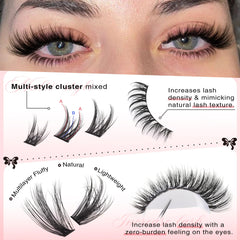 Goddvenus bottom lash clusters laid out for balanced lower-lash enhancement