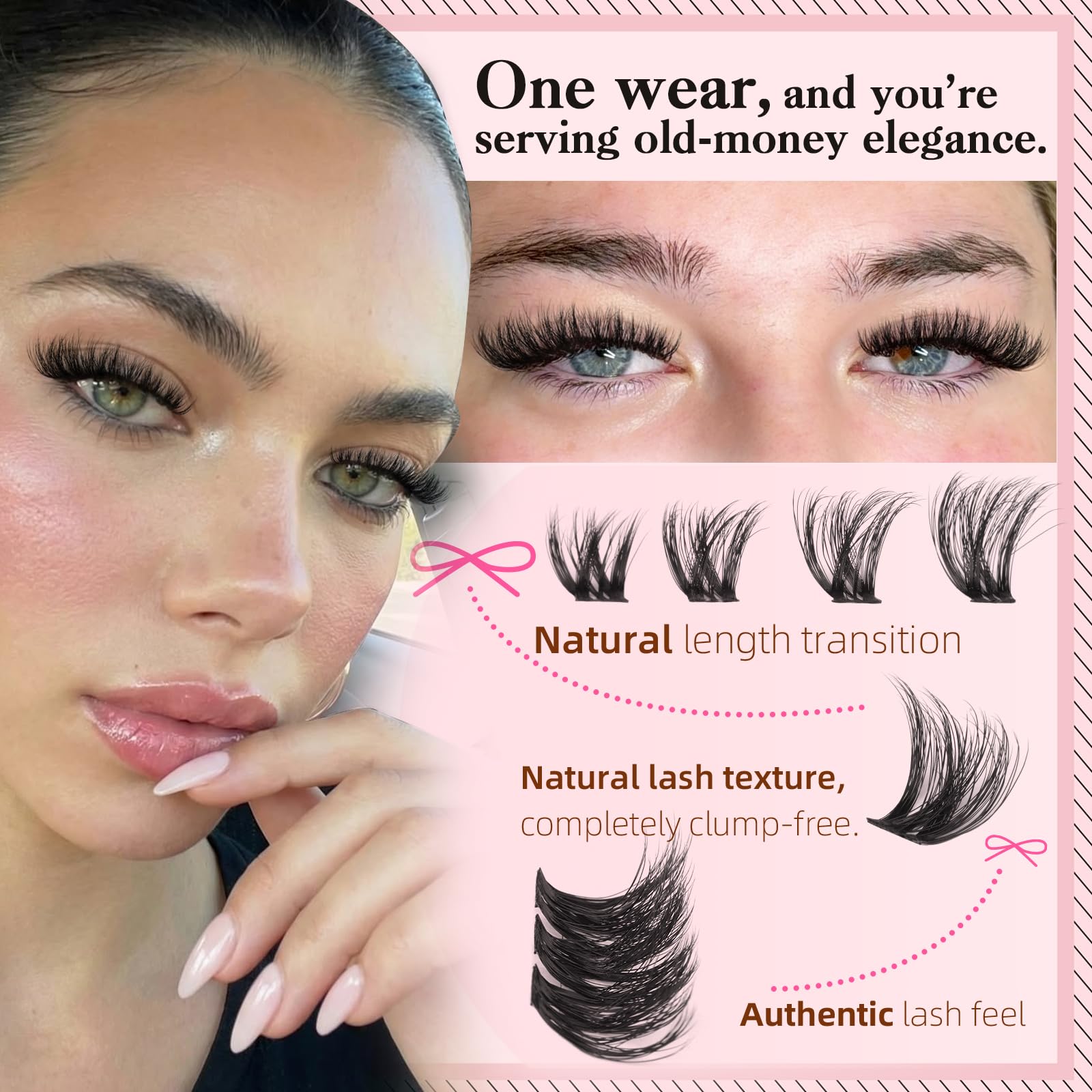 Goddvenus close-up of cluster texture highlighting featherlight layered fibers