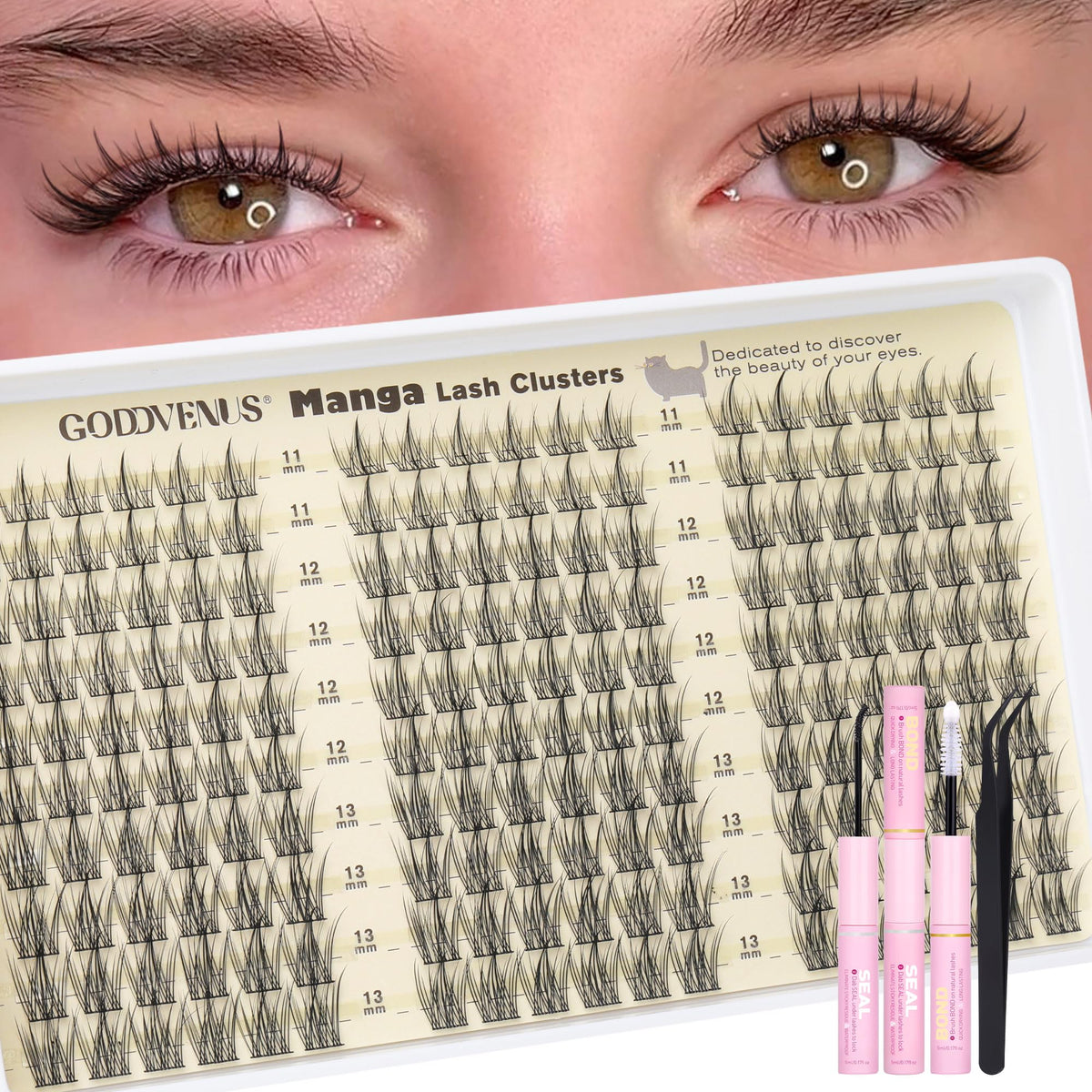 goddvenus front packaging showing kit components and tidy layout benefit easy identification