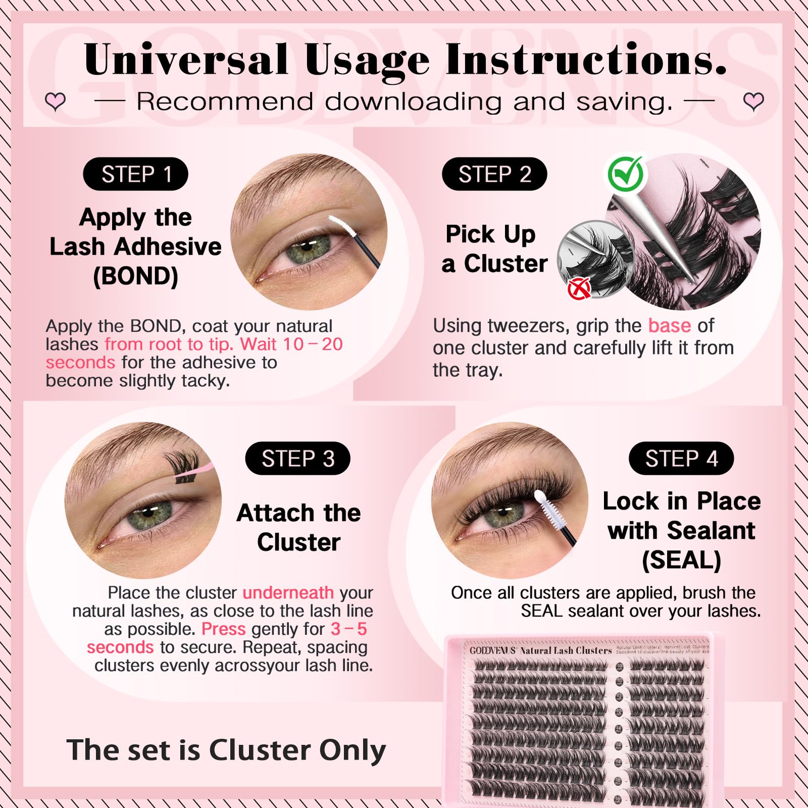 Goddvenus lifestyle glam makeup scene showing camera-ready lashes and confidence