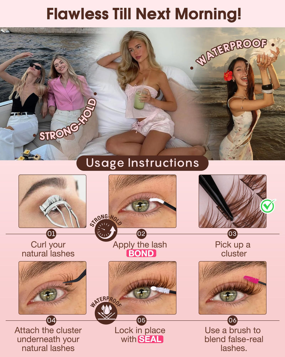 Goddvenus worn on eyes in sunlight illustrating subtle brown definition and lift