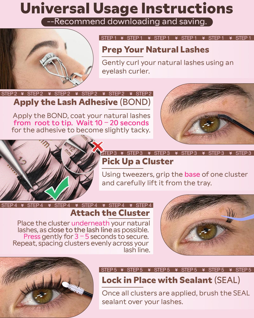 goddvenus hand holding lashes to show scale and lightweight comfort