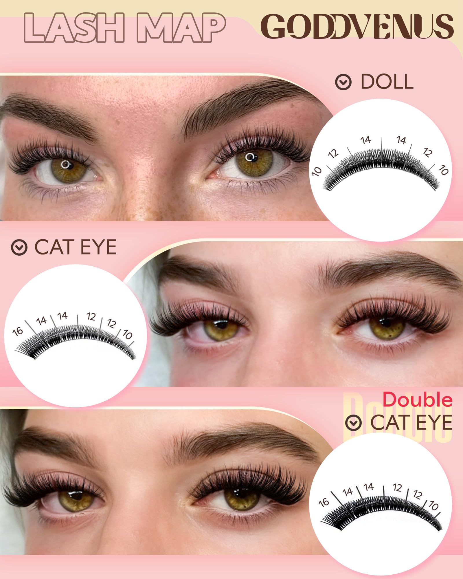 Goddvenus fine lash bases close-up showing thin seam for seamless blend