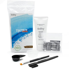 Godefroy front packaging showing medium brown kit and benefits