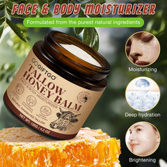 GOGIFTGO open jar showing smooth cream texture for easy skin absorption benefit