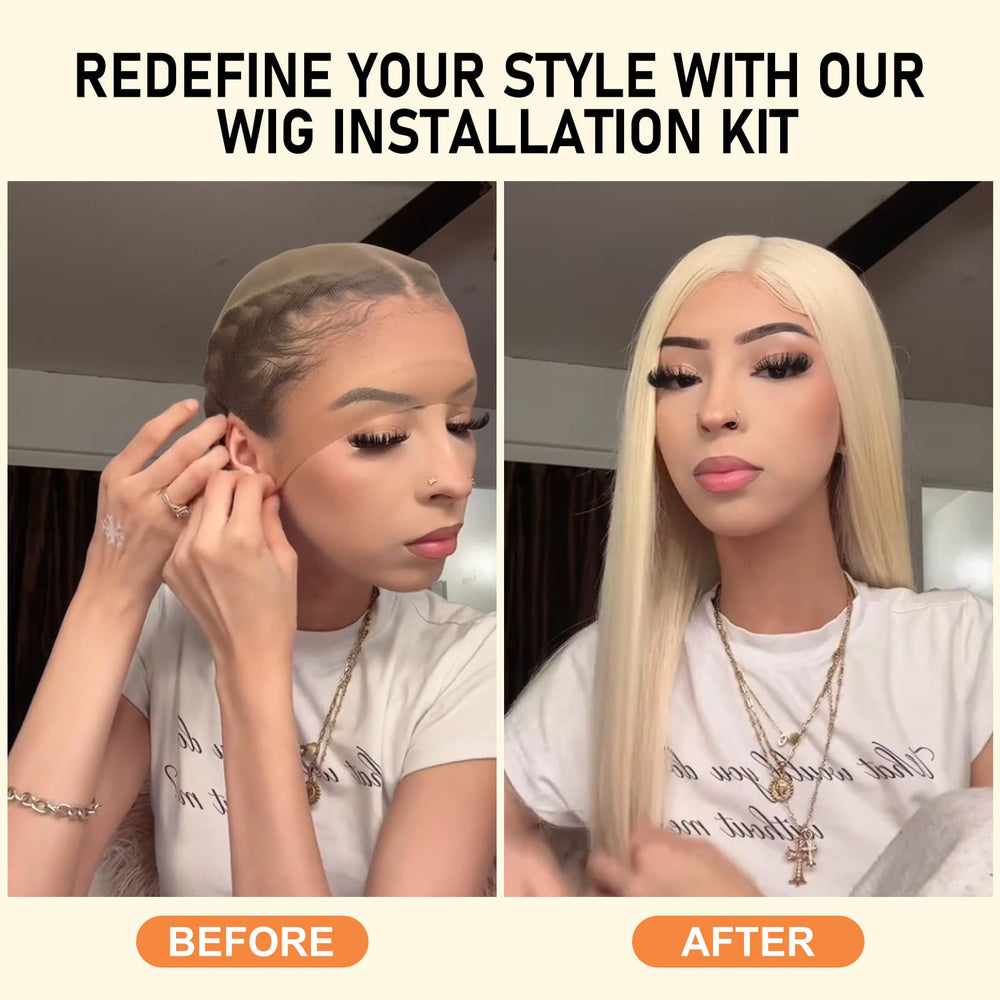 Goiple application demo on lace-front wig for natural-looking hairline