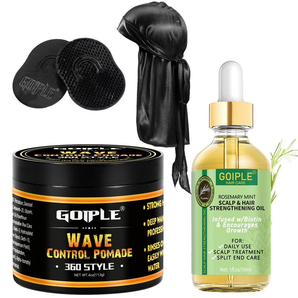 Goiple kit front packaging showing full wave pomade set and convenience