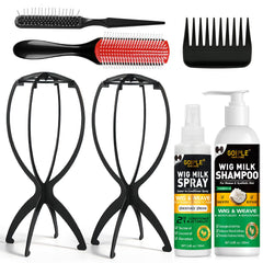 Goiple front packaging showing complete wig care kit benefits