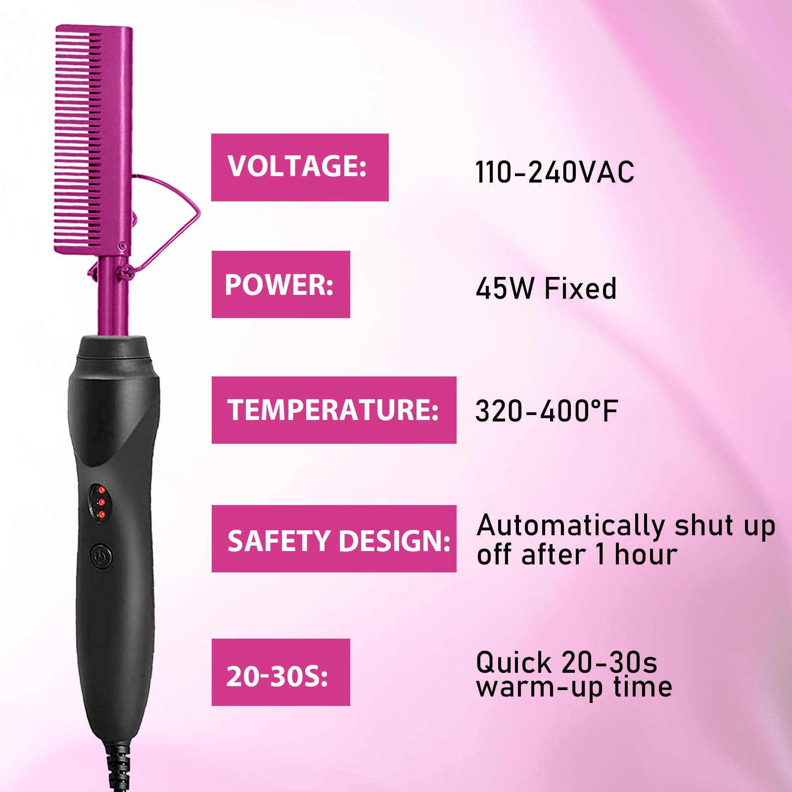 Goiple ceramic teeth close-up highlighting smooth finish and even heat distribution