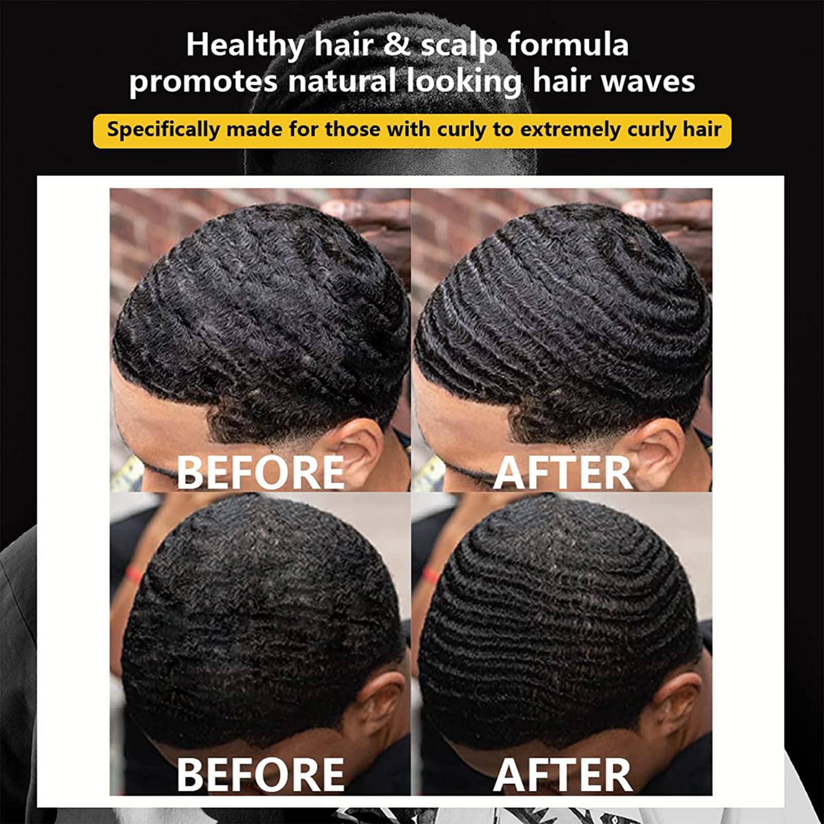 Goiple product in use during wash routine promoting clean, defined waves