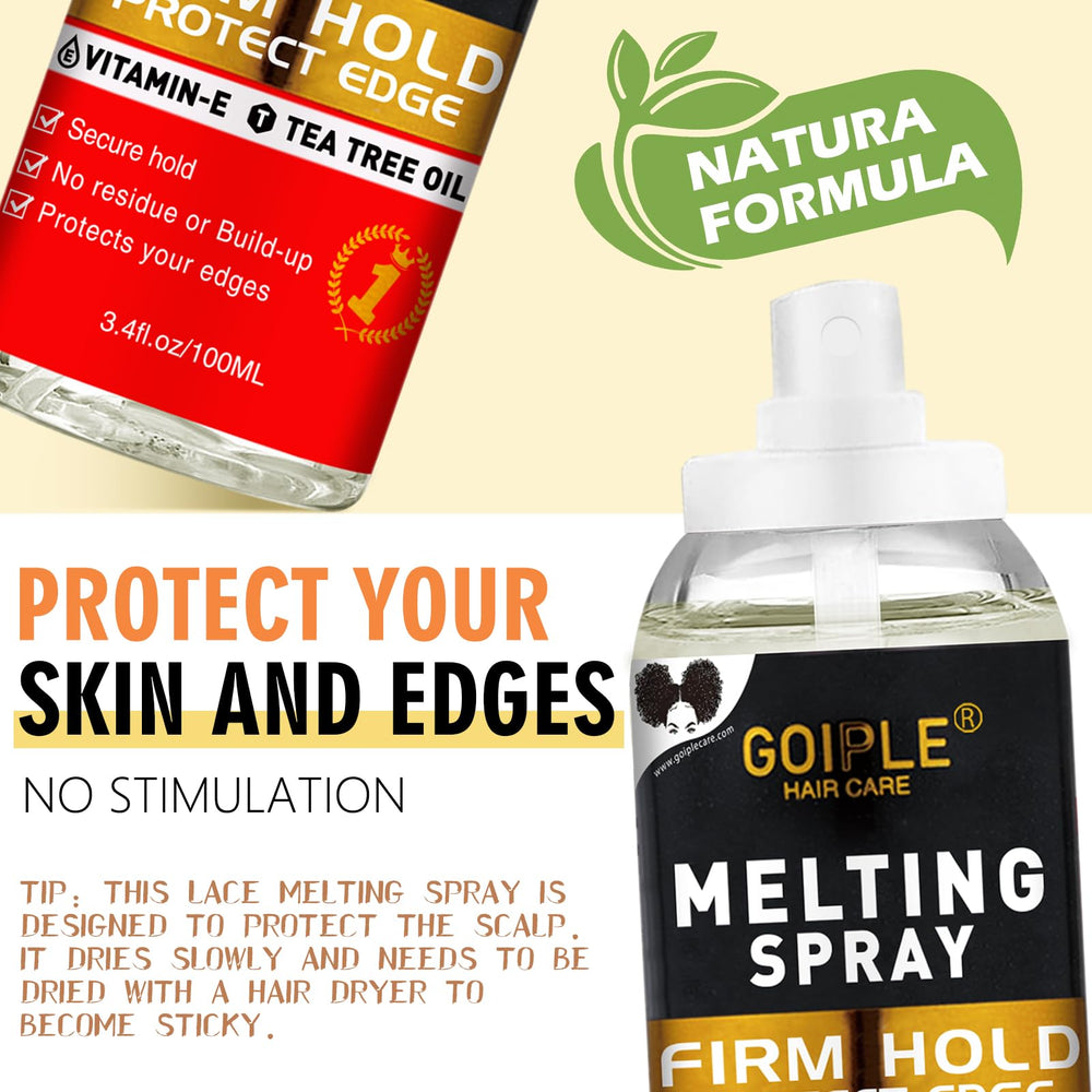 Goiple clear lace glue and remover displayed for safe glue removal