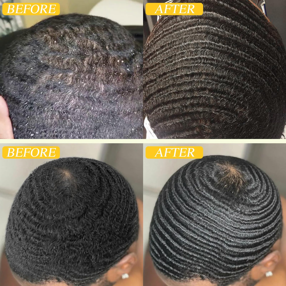 Goiple lifestyle man applying pomade to create consistent 360 wave patterns