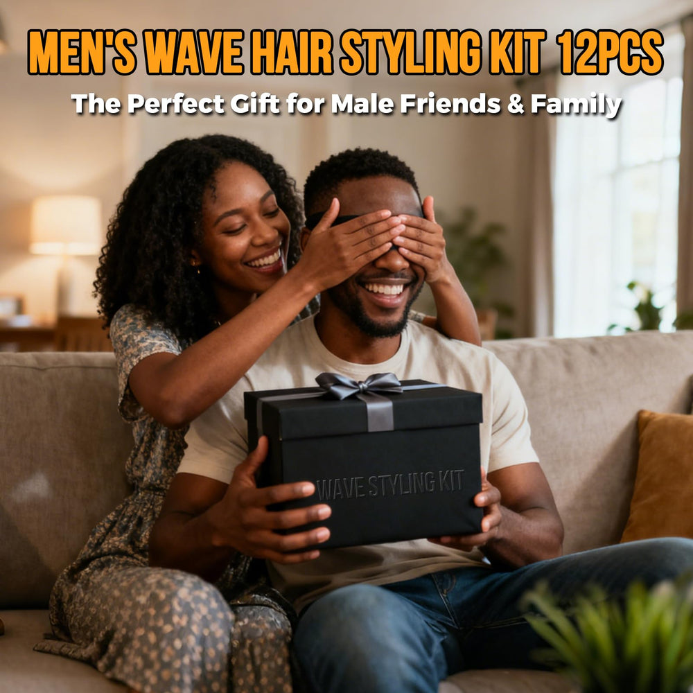 Goiple lifestyle image of a man wearing waves maintained using the kit