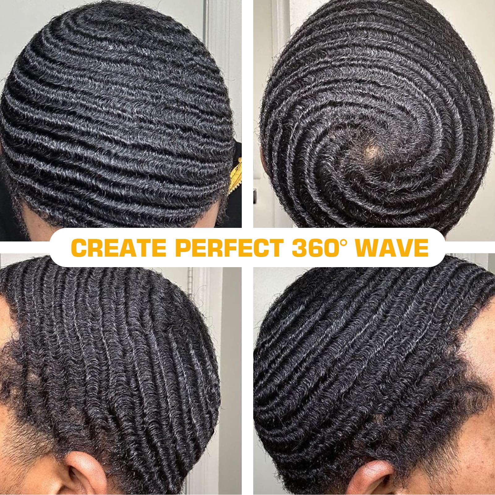 Man wearing Goiple-styled waves in street setting showing polished look