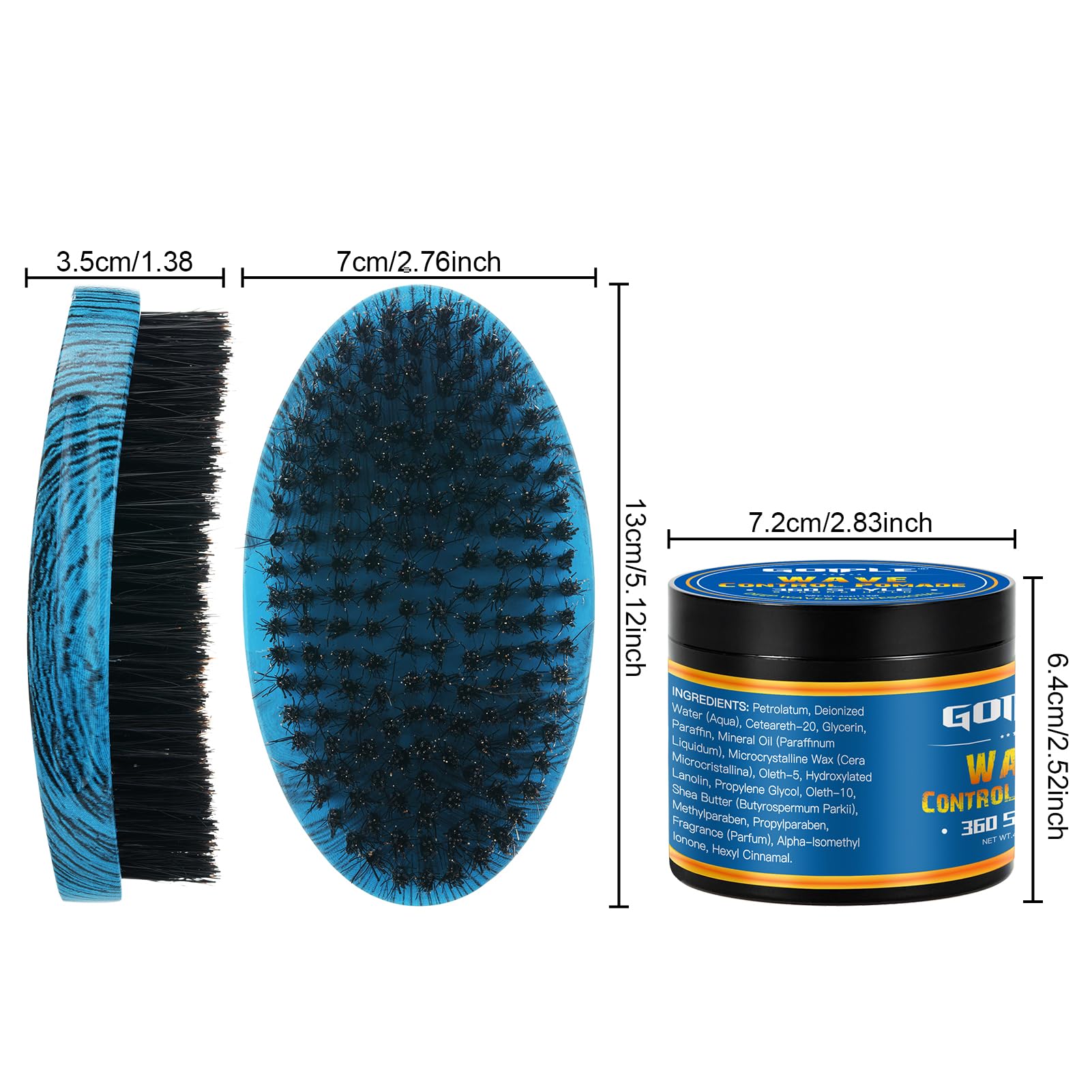 Goiple lifestyle shot of 360 waves after use highlighting defined layered waves